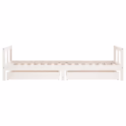 VidaXL 834409 Lit pour enfant Blanc Bois - Vue supplémentaire 6