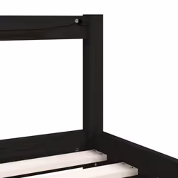 VidaXL 834419 Lit pour enfant Noir Bois - Vue supplémentaire 8