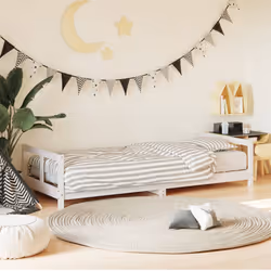 VidaXL 834421 Lit pour enfant Blanc Bois