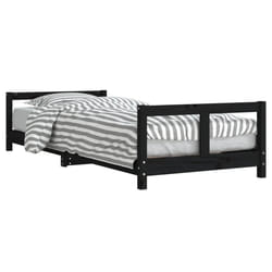 VidaXL 834422 Lit pour enfant Noir Bois