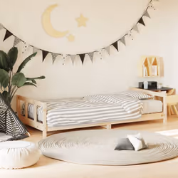 Description générale Vos enfants vont rêver un beau rêve avec ce cadre de lit en bois pour enfants. Doté d'un design élégant ...