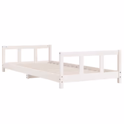 VidaXL 834424 Lit pour enfant Blanc Bois