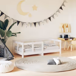 VidaXL 834427 Lit pour enfant Blanc Bois
