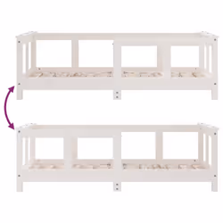VidaXL 834427 Lit pour enfant Blanc Bois - Vue supplémentaire 7
