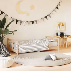 Vos enfants vont rêver un beau rêve avec ce cadre de lit en bois pour enfants. Doté d'un design élégant et intemporel, c'est ...