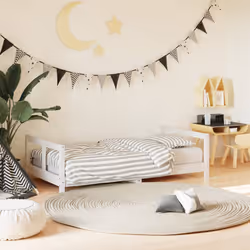 VidaXL 834430 Lit pour enfant Blanc Bois