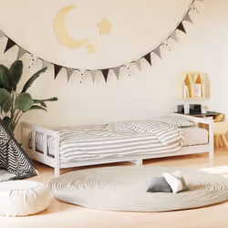 VidaXL 834433 Lit pour enfant Blanc Bois