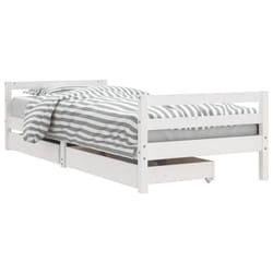 VidaXL 834436 Lit pour enfant Blanc Bois