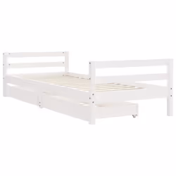 VidaXL 834436 Lit pour enfant Blanc Bois