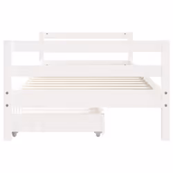 VidaXL 834436 Lit pour enfant Blanc Bois - Vue supplémentaire 5