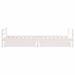 VidaXL 834436 Lit pour enfant Blanc Bois - Vue supplémentaire 6
