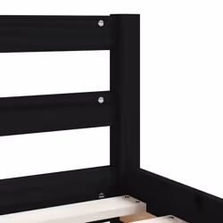 VidaXL 834437 Lit pour enfant Noir Bois - Vue supplémentaire 8
