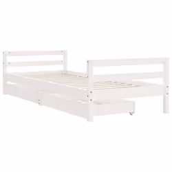 VidaXL 834439 Lit pour enfant Blanc Bois