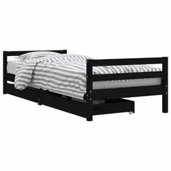 VidaXL 834440, Noir, Bois, 90 x 200 mm, 1 pièce(s)
