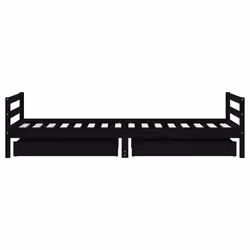 VidaXL 834440 Lit pour enfant Noir Bois - Vue supplémentaire 5