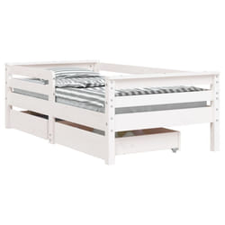 VidaXL 834442 Lit pour enfant Blanc Bois