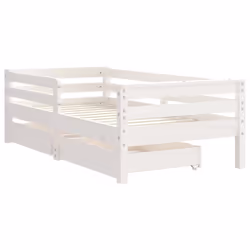 VidaXL 834442 Lit pour enfant Blanc Bois