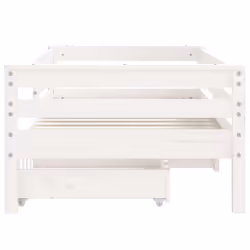 VidaXL 834442 Lit pour enfant Blanc Bois - Vue supplémentaire 5