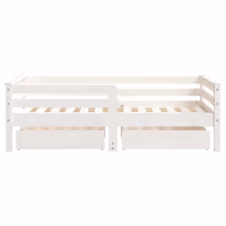 VidaXL 834442 Lit pour enfant Blanc Bois - Vue supplémentaire 6