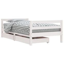VidaXL 834445 Lit pour enfant Blanc Bois