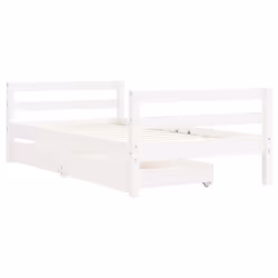 VidaXL 834445 Lit pour enfant Blanc Bois