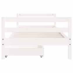 VidaXL 834448 Lit pour enfant Blanc Bois - Vue supplémentaire 5
