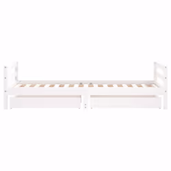 VidaXL 834448 Lit pour enfant Blanc Bois - Vue supplémentaire 6
