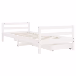 VidaXL 834448 Lit pour enfant Blanc Bois - Vue supplémentaire 7