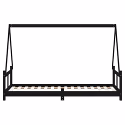VidaXL 834452 Lit pour enfant Noir Bois - Vue supplémentaire 5