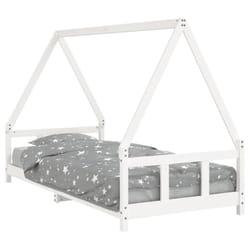 VidaXL 834454 Lit pour enfant Blanc Bois