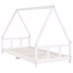VidaXL 834454 Lit pour enfant Blanc Bois