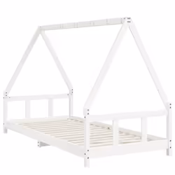 VidaXL 834454 Lit pour enfant Blanc Bois - Vue supplémentaire 6