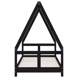 VidaXL 834461 Lit pour enfant Noir Bois - Vue supplémentaire 4