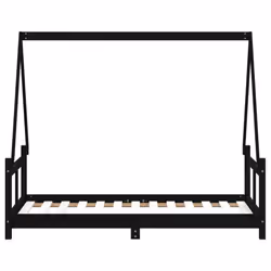 VidaXL 834461 Lit pour enfant Noir Bois - Vue supplémentaire 5