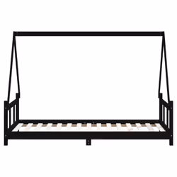 VidaXL 834464 Lit pour enfant Noir Bois - Vue supplémentaire 5