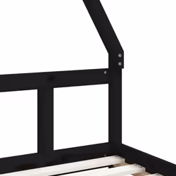 VidaXL 834464 Lit pour enfant Noir Bois - Vue supplémentaire 6