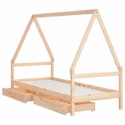 VidaXL 834465 Lit pour enfant Bois - Vue supplémentaire 4