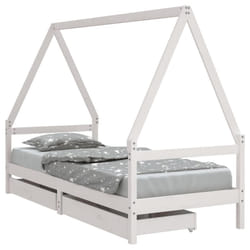 VidaXL 834469 Lit pour enfant Blanc Bois