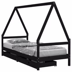 VidaXL 834470, Noir, Bois, 90 x 200 mm, 1 pièce(s)