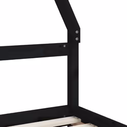 VidaXL 834470 Lit pour enfant Noir Bois - Vue supplémentaire 8