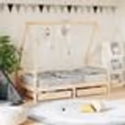 vidaXL Cadre de lit pour enfant et tiroirs 80x160cm bois de pin massif