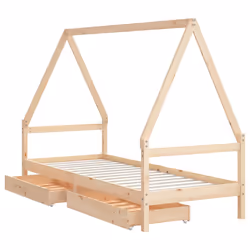 VidaXL 834477 Lit pour enfant Bois - Vue supplémentaire 4