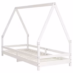 VidaXL 834481 Lit pour enfant Blanc Bois