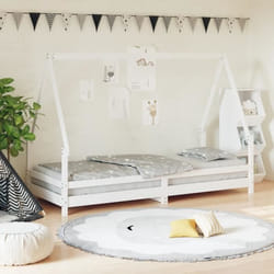 VidaXL 834484 Lit pour enfant Blanc Bois