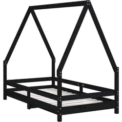 VidaXL 834491 Lit pour enfant Noir Bois