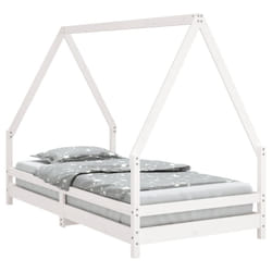 VidaXL 834493 Lit pour enfant Blanc Bois