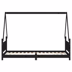 VidaXL 834497 Lit pour enfant Noir Bois - Vue supplémentaire 4