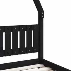 VidaXL 834497 Lit pour enfant Noir Bois - Vue supplémentaire 6