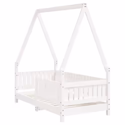 VidaXL 834502 Lit pour enfant Blanc Bois