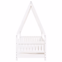 VidaXL 834502 Lit pour enfant Blanc Bois - Vue supplémentaire 5